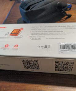 ThermoPro Wireless Meat Thermometer of 650FT for Smoker Oven, Bluetooth Grill Thermometer with Dual Probes, Smart Rechargeable BBQ thermometer for Cooking Turkey Fish Beef 2 Probes 36 B1 34DfVTiS