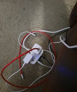 Anker Extension Cord,Mini Power Strip with USB Ports ,2 Outlets and 2 USB-A Ports, Flat Plug, 5 ft Extension Cord, Safety System for Travel, Desk, and Home Office, TUV Listed White-Round Extension Cord 40 B10OeWjI59S