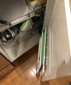 Rev-A-Shelf U-Shaped Wire Tray Divider Bakeware Cookie Sheet Organizer for Wall or Base Kitchen Cabinets for Face Opening of 3.25" Chrome, 596-10CR-52 1 Pack 52 B10lpyU0IfS