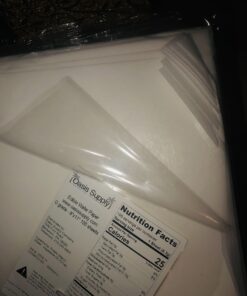 Oasis Supply 100 Piece Edible Rectangle Wafer Paper Pack, 8" by 11", White O-Grade Letter 8"x11" 39 B10qPshiJQS