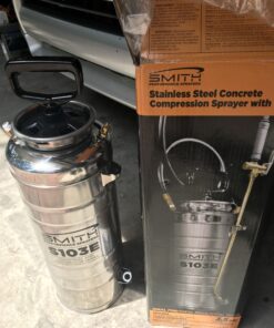 Smith Performance Sprayers S103E 3.5-Gallon Stainless Steel Concrete Sprayer for Solvent or Water-Based Cleaners, Sealers, Release Agents and Curing Compounds 15 B10zyS9wrOS
