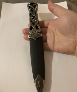 Ace Martial Arts Supply New Scottish Celtic Gaelic Twist Knot Blue Ruby Gemstone Wicca Dirk Dagger Knife, 9-Inch 40 B117k1kJ9OS