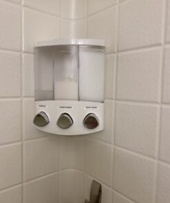 Better Living Products, White 76354 Euro Series TRIO 3-Chamber Soap and Shower Dispenser 28 B11rMOBXDS