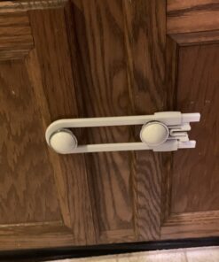 Child Safety Sliding Cabinet Locks (4 Pack) - Baby Proof Knobs, Handles, Doors - U Shape Sliding Safety Latch Lock - Jool Baby 30 B11xw4sSU7S