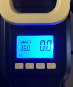 VacLife AC/DC 2-in-1 Tire Inflator - Portable Air Compressor, Pump for Car Tires (up to 50 PSI), Electric Bike 150 PSI) w/Auto Shut-Off Function, Model: ATJ-1666, Yellow (VL708) 48 B125ATrh4RS