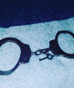 VIPERTEK Double Lock Steel Police Edition Professional Grade Handcuffs (Silver) 46 B12DugMRudS