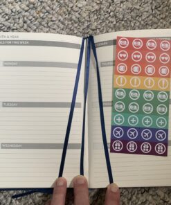 Papercode 2024 Daily Planner - Leather Weekly Planner W/Thick No-Bleed Pages - Monthly & Weekly Layouts - Use for Productivity, Schedule, or Agenda Blue 66 B12FRV4eVPS