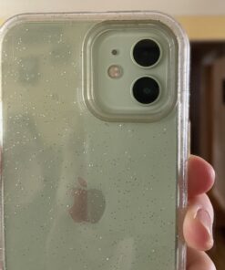 Coolwee Crystal Glitter Full Protective Case Compatible with iPhone 12, Compatible with iPhone 12 Pro Heavy Duty Hybrid 3 in 1 Rugged Shockproof Women Girls Transparent Shiny Clear Bling Sparkle Crystal Bling 32 B12UfZSY0 S