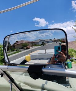 CIPA 02000 COMP Universal 7" x 14" Marine Mirror, Black 31 B12ZYntWKS