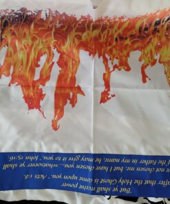 Holy Land Gifts 74223 Prayer Shawl-Flame Of Pentecost - 72 x 22 in. 9 B12sbtD8DAS