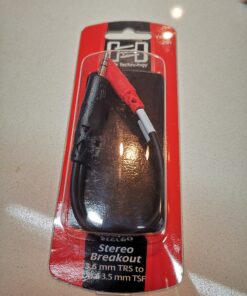 Hosa YMM-261 3.5 mm TRS to Dual 3.5 mm TSF Stereo Breakout Cable, Black 3.5mm TRS to Dual 3.5mm TSF 25 B12trLVIJQS