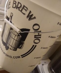 FastRack Fermentation Bucket Home Brewing Wine Fermenter 6.5 Gallon Fermenting Bucket with Lid 100% Food Grade-BPA Free Fermenting Bucket for Your Beer, Wine, Mead 25 B12vomo4TS