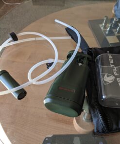 Survivor Filter Pro Hand-Pump Portable Water Filter - Lightweight Water Filter Camping, Backpacking, and Hiking - Water Purifier Survival - 0.01 Micron Ultra Filter 36 B137ah1cdBS