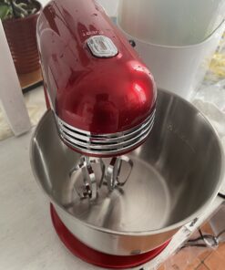 DASH Stand Mixer (Electric Mixer for Everyday Use): 6 Speed Stand Mixer with 3 qt Stainless Steel Mixing Bowl, Dough Hooks & Mixer Beaters for Dressings, Frosting, Meringues & More - Red, DCSM250RD 36 B13Z1jcVdPS