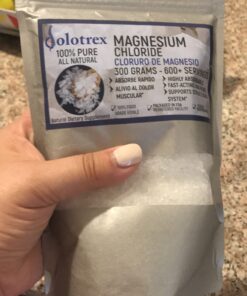 Dolotrex Cloruro de Magnesio 100% Pure Magnesium Chloride Food Grade 300 Grams Edible Magnesium Highly Absorbable for Daily use as Supplement or Magnesium Oil up to 600 Servings 10.58 Oz 9 B13eO7JnCbS