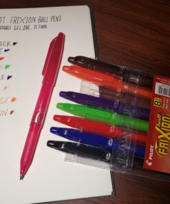 Pilot, FriXion Ball Erasable & Refillable Gel Ink Pens, Fine Point 0.7 mm, Pack of 8, Assorted Colors 8 Count (Pack of 1) 37 B13oicxLJS 2