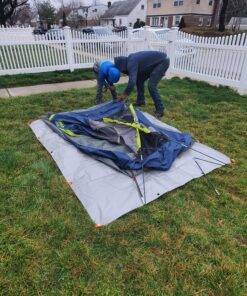 Coleman Sundome Camping Tent, 2/3/4/6 Person Dome Tent with Snag-Free Poles for Easy Setup in Under 10 Mins, Included Rainfly Blocks Wind & Rain, Tent for Camping, Festivals, Backyard, Sleepovers Navy Blue 2 Person 83 B146TR0M0uS