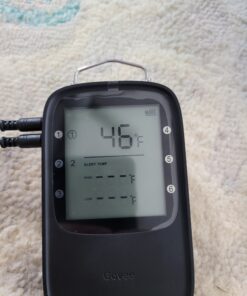Govee Bluetooth Meat Thermometer, Wireless Meat Thermometer for Smoker Oven, Digital Grill Thermometer with 2 Probes, Timer Mode, Smart LCD Backlight BBQ Thermometer for Cooking Turkey Fish Beef 2 x Probes 76 B14MXzGIKuS