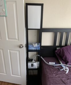 Brightech Maxwell - Modern Shelf Floor Lamp with Shade and LED Bulb Corner Display Lamps Shelves for Living Room, Bedroom Office Black Classic Black 41 B14i0MFAwOS