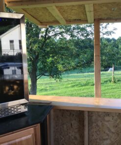 Beverage Refrigerator, Phiestina15 inch 96 Cans Built-in or Freestanding Beverage Cooler Mini Fridge with Auto Defrost,Glass Door & 6 Removable Shelves for Home Bar Office 22.4"D x 14.9"W x 33.9"H Stainless Steel 29 B14nRGvrYsS