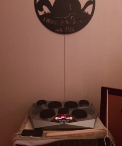 Pyle Pro Electronic Drum kit - Portable Electric Tabletop Drum Set Machine with Digital Panel, 7 Drum Pad, Hi-Hat / Kick Bass Pedal Controller USB AUX -Tom Toms, Hi-Hat, Snare Drums, Cymbals - PTED06 32 B14qYOILNS