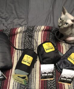 Wise Owl Outfitters Camping Hammock - Camping Essentials & Camping Gifts, Portable Hammock Single or Double Hammock for Outdoor, Indoor w/Hammock Straps Black & Grey Medium 40 B158YZEVAXS