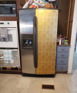 ROSEROSA Peel and Stick PVC Metallic Self-Adhesive Wallpaper Covering Counter Top Shelf Liner Lime Gold (NI941 : 2.00 Feet X 6.56 Feet) 46 B15g7YDItES