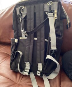 Ticent Diaper Bag Backpack Multifunction Travel Back Pack Large Maternity Nappy Bag Baby Changing Bags with Stroller Straps, Waterproof and Stylish Black 43 B16 HLv0KkS