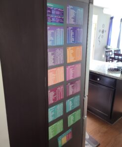 Keto Diet Cheat Sheet Fridge Magnet Charts for Diet Foods - 12 Pcs Quick Reference Guide with 228 Foods - Including PDF Ketogenic Recipes Books for Beginners Weight Loss Plan 30 B16MSsD r S