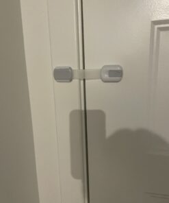 Child Safety Strap Locks (10 Pack) Baby Locks for Cabinets and Drawers, Toilet, Fridge & More. 3M Adhesive Pads. Easy Installation, No Drilling Required, White/Gray 47 B16Y0cUadaS