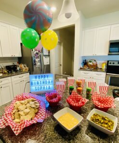 Northpoint Cinema Style 10-LED Home Decor Large Light Box with 109 Letters and Characters, Wall Mounted or Tabletop, Battery or USB Powered, White 27 B16n3fYa6sS