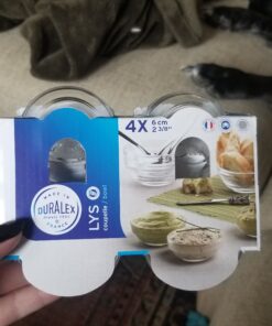 Duralex Made In France Lys Stackable Glass Bowl (Set of 4), 1 oz., 2.3 Inches, Clear 1.25 oz 33 B16xhmeQ HS