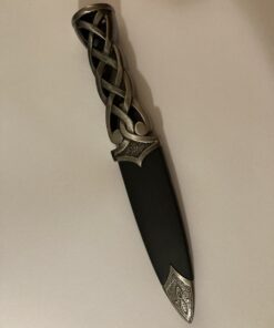 Ace Martial Arts Supply New Scottish Celtic Gaelic Twist Knot Blue Ruby Gemstone Wicca Dirk Dagger Knife, 9-Inch 41 B171NET6TS