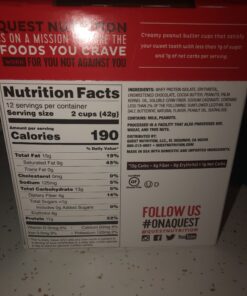 Quest Nutrition High Protein Low Carb, Gluten Free, Keto Friendly, Peanut Butter Cups, 12 Count (Pack of 1) (total- 17.76 Ounce) 42 B179HTNqGkS