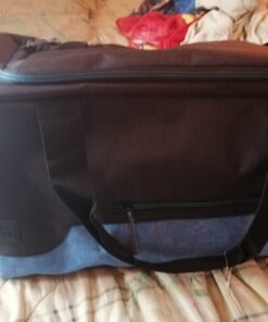 MarsBro Water Resistant Sports Gym Travel Weekender Duffel Bag with Shoe Compartment Black/Blue 15 B17Ur5Q3IMS