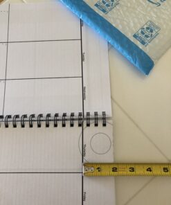 Action Publishing UNDATED Minimalist Day Planner® (8.5" X 11"), Wire Bound, Crisp White Archival Quality Paper Large (8.5" by 11") 40 B184oQtPuS