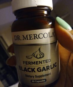 Dr. Mercola Fermented Black Garlic, 30 Servings (60 Capsules), Dietary Supplement, Supports Immune and Blood Pressure Health, Non GMO 60 Count (Pack of 1) 23 B18Q0qmIfbS