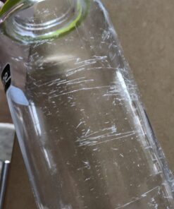 Nalgene Tritan Wide Mouth BPA-Free Water Bottle, Clear w/ Green Cap, 32-Ounces 29 B18skTu7wvS