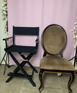 Casual Home 24" Director's Chair Black Frame-with Black Canvas, Counter Height Black Frame - Solid Wood 37 B190zDVyBS