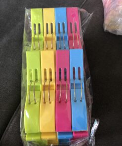 ESFUN 16 Pack Beach Towel Clips Holder for Pool Chairs on Cruise-Jumbo Size,Plastic Clothes Pegs Hanging Clip Clamps to Keep Your Towel from Blowing Away,Fashion Bright Color 16pcs 38 B193vpxzcTS