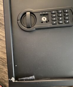 Amazon Basics Steel Home Security Safe with Programmable Electronic Keypad Lock, Secure Documents, Jewelry, Valuables, 1.52 Cubic Feet, Black, 13.8"W x 13"D x 16.5"H 43 B19RJ8DDWuS