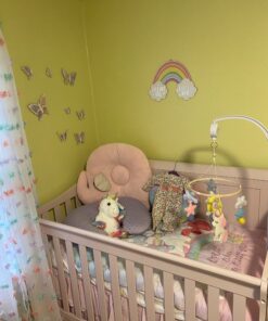 AGPtek 28 inch Baby Crib Mobile Bed Bell Holder Music Box Holder Arm Bracket Baby Bed Stent Set Nut Screw 36 B19fNTIu33S