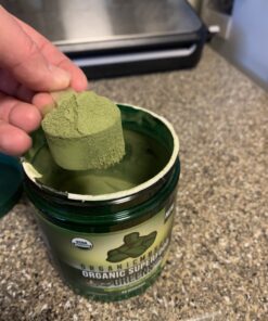 Organic Muscle Superfood Greens Powder Drink Mix - Organic Super Green Detox Supplement for Gut & Digestive Health with Spirulina, Chlorella, Probiotic & Prebiotic - Vegan & Non-GMO, 30 Servings Citrus Sunrise Greens X-Large (Pack of 1) 31 B1AN9mEX2gS