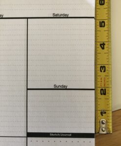 Action Publishing UNDATED Minimalist Day Planner® (8.5" X 11"), Wire Bound, Crisp White Archival Quality Paper Large (8.5" by 11") 42 B1Ajjlo9CkS