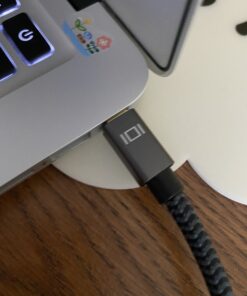 Mini DisplayPort to HDMI Cable,iVANKY Mini DP (Thunderbolt) to HDMI Cable 6.6ft,Nylon Braided,Aluminum Shell,Optimal Chip Solution for MacBook Air/Pro,Surface Pro/Dock,Monitor,Projector and More-1080P 6.6 FT 1-Pack Grey 46 B1B993K wqS