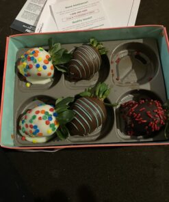 6 Happy Birthday Chocolate Covered Strawberries 22 B1BLQqf01S