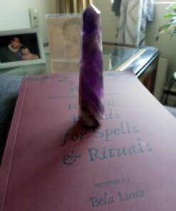 Jet Amethyst Crystal Towers Natural Healing Crystal Point Obelisk for Reiki Healing and Crystal Grid Approx 3 inch 25 B1Bc7vGaAhS