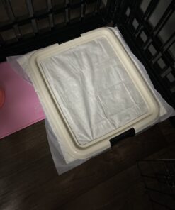 IRIS USA Small Pet Training Pad Holder, Dark Gray 17"x17" 60 B1BfNAXlbRS