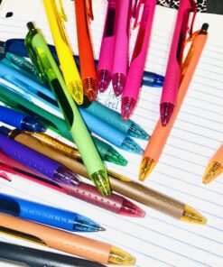 Shuttle Art Colored Gel Pens, 20 Colors Retractable Gel Ink Pens with Grip, Medium Point (0.7mm) Smooth Writing for Adults and Kids Writing Journaling Taking Notes Drawing at School Office Home 44 B1BfosE0RS