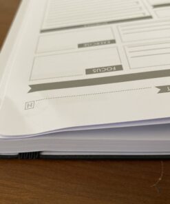 Panda Planner Pro - Best Daily Planner for Happiness & Productivity - 8.5 x 11" Softcover - Undated Day Planner - Guaranteed to Get You Organized - Gratitude & Goals 6 Month Journal (Black) Black 41 B1DGz2N12gS
